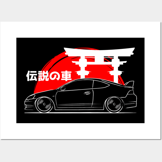 JDM DC5 RSX Racing Wall Art by GoldenTuners